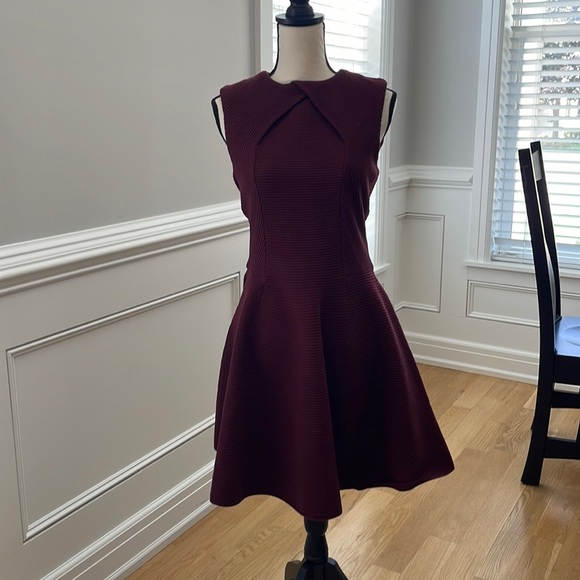Ted Baker Burgundy Dress - Picture 1 of 4